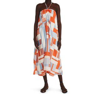 Faithfull the Brand | Asturias Geo Print Halter Maxi Dress | NWT